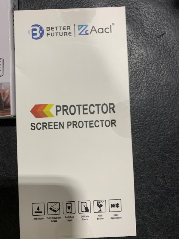 Photo 1 of AACL Glass Screen Protector for Samsung Galaxy S10 Plus,6.4-Inch,2 Pack,Curved Tempered Glass,Compatible with Ultrasonic Fingerprint Scanner,Black