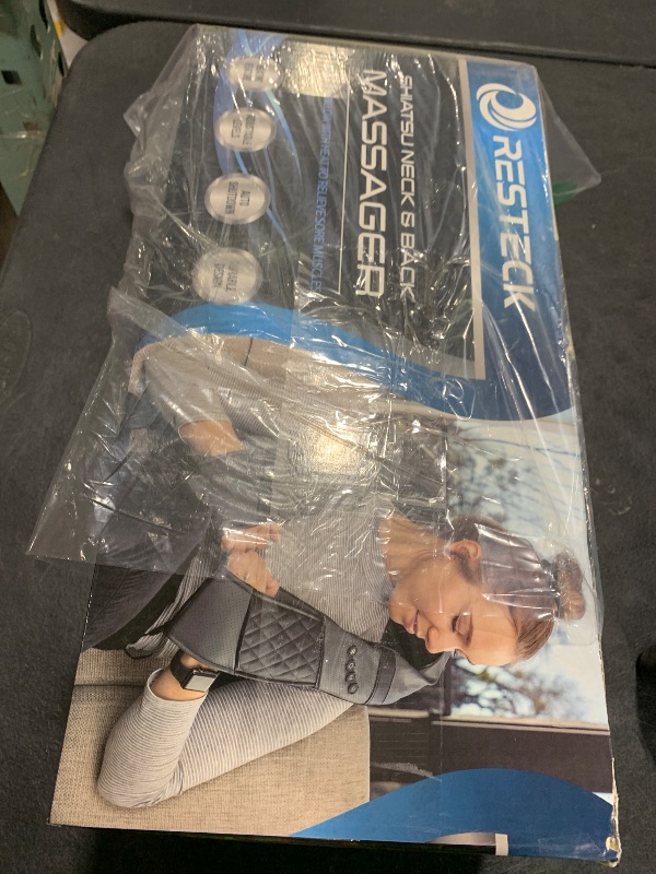 Photo 1 of RESTECK Massagers for Neck and Back with Heat - Deep Tissue 3D Kneading Pillow, Electric Shiatsu Shoulder Massage, Foot, Legs,Body - Relieve Muscle Pain - Office, Home & Car
