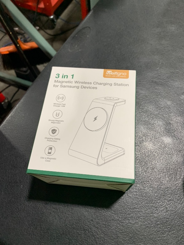 Photo 1 of Upgraded Magnetic Wireless Charger for Samsung, 3 in 1 Mag-Safe Fast Samsung Charging Station for S25 Ultra S24 S23 S22/Z Fold 7 Flip 7, Samsung Watch Charger for Galaxy Watch Ultra/8/7/6,Galaxy Buds
