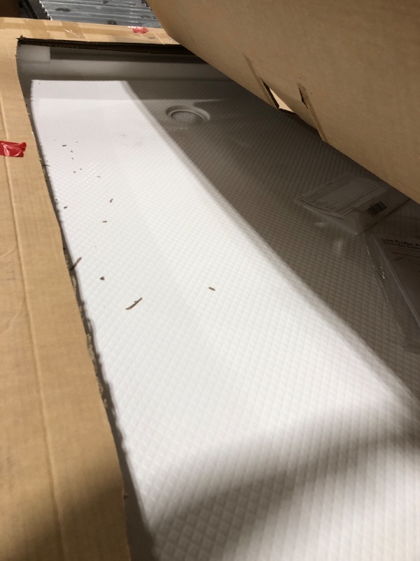 Photo 1 of DreamLine SlimLine 36 in. D x 60 in. W x 2 3/4 in. H Right Drain Single Threshold Shower Base in White, DLT-1136602