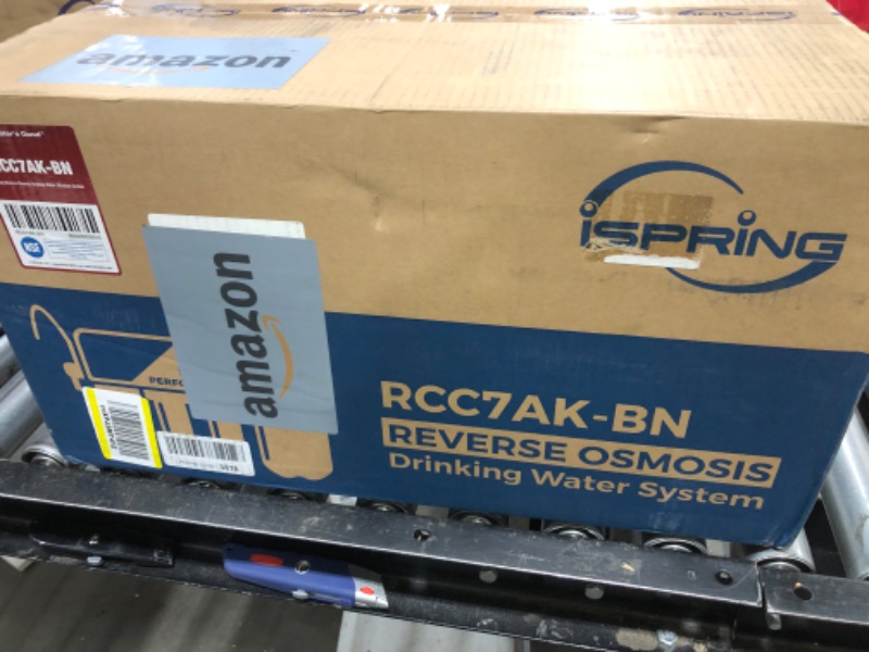 Photo 1 of iSpring RCC7AK, NSF Certified, 75 GPD, Alkaline 6-Stage Reverse Osmosis System, pH+ Remineralization RO Water Filter System Under Sink, Patented Top-Mounted Faucet Design for Easy Installation