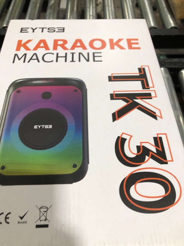 Photo 1 of EYTSE Karaoke Machine for Adults with 2 Wireless UHF Microphones, 120W Peak Portable Bluetooth Karaoke Party Speaker with Party Lights, Echo Effects, TWS Stereo Sound/USB Recording for Indoor/Outdoor