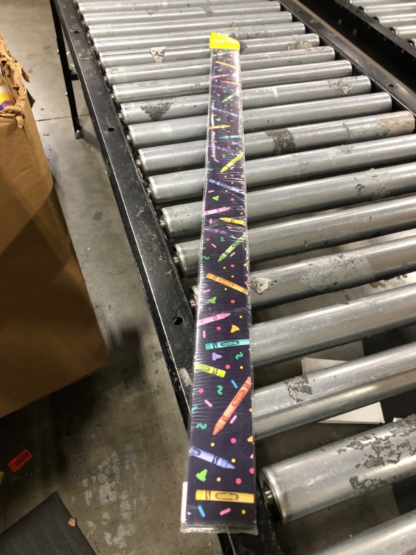 Photo 1 of Eureka Crayola Colors of Kindness Decorative Classroom and Bulletin Board Trim for Teachers, 2.25" Wide, 12 Strips for 37 Total Feet