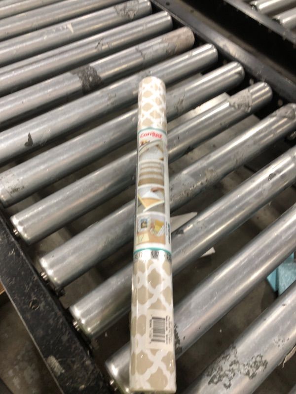 Photo 1 of Con-Tact Brand Creative Covering, Self-Adhesive Shelf Liner, Multi-Purpose Vinyl Roll, Easy to Use and Apply, 18'' x 16', Talisman Taupe