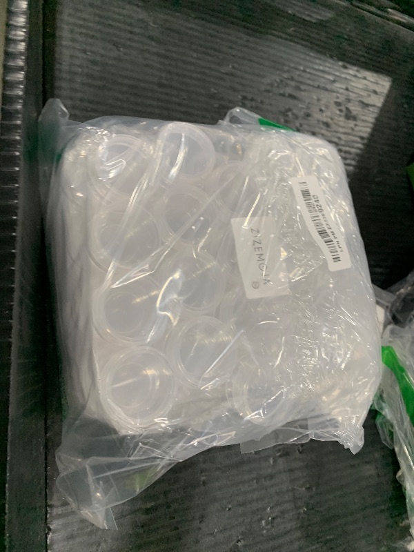 Photo 1 of 100 Pieces 10 Gram Sample Containers with Lids, 10ML Sample Jars, BPA Free Tiny Cosmetic Containers for Makeup, Lotion, Eye Shadow, Powder, and Lip Balms