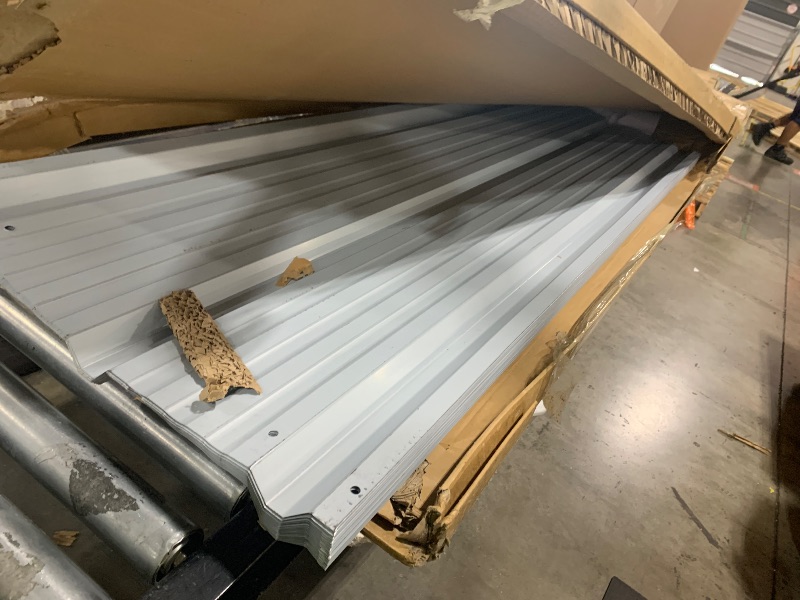 Photo 1 of 12x20FT Metal Carport, Heavy Duty Carport Canopy with Reinforced Frame and Base for All-Weather, Outdoor Garage Car Port for Pickup Trucks, Boats, Tractors or Party
