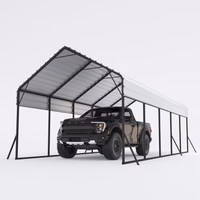 Photo 1 of Garvee Heavy Duty Carport 13x26 Oversized Metal Shelter Galvanized Steel Frame & Roof Wind & Snow Resistant Outdoor Garage for Boats SUVs Trucks
