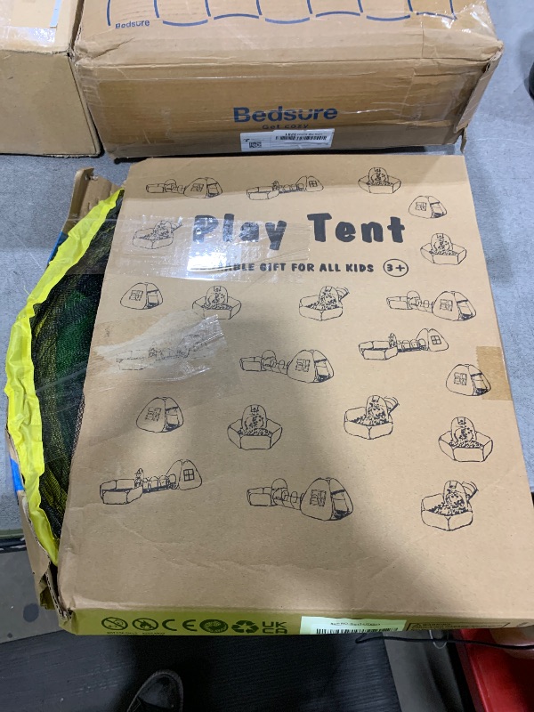 Photo 1 of UTEX 3 in 1 Pop Up Play Tent with Tunnel, Ball Pit for Kids, Boys, Girls, Babies and Toddlers, Indoor/Outdoor Playhouse?Yellow
