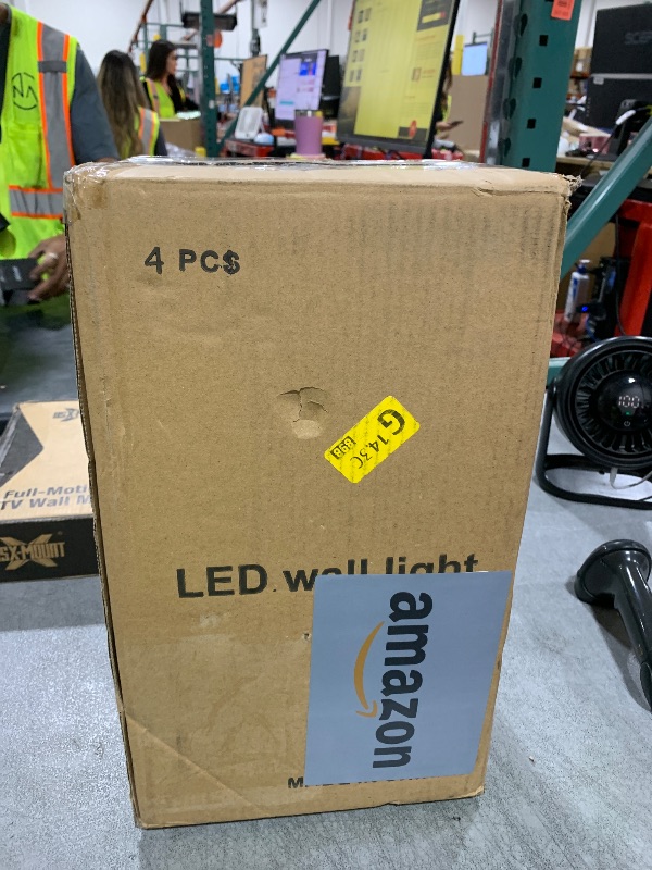 Photo 1 of ZSMAIKU 4 Pack Up and Down Lights Outdoor Light Fixture,14W IP65 3000K 1100LM Warm White Outside Door Lights, Wall Light Fixtures for Porch Patio Garage,Modern Outdoor Lights