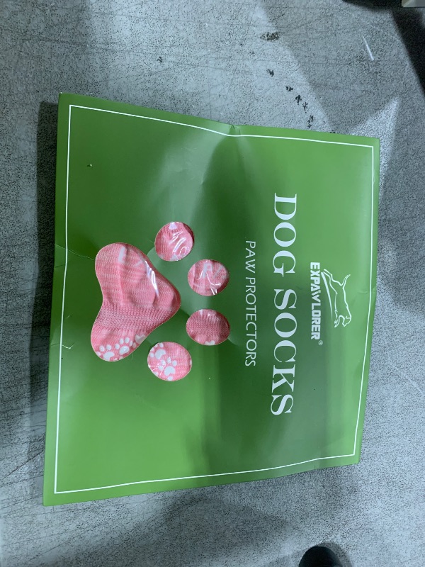 Photo 1 of EXPAWLORER Anti Slip Dog Socks to Prevent Licking Paws, Dog Shoes for Hot Pavement, Dog Booties for Small Medium Large Senior Dogs, Traction Control Dog Boots & Paw Protectors for Hardwood Floors