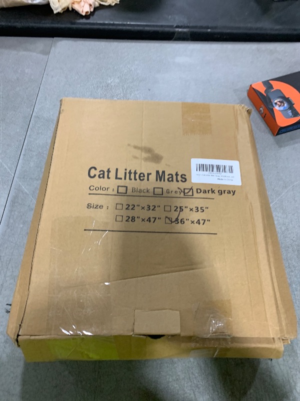 Photo 1 of Cat Litter Box Mat-Super Large 47''x36'' Litter Trapping Mat for Cat-XXL Litterbox Matt for Floor-2 Layer Catcher Rug for Pet kitty Litterbox-Waterproof Urine Proof,Non-Slip
