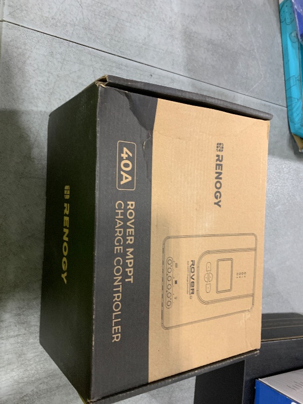 Photo 1 of Renogy Charge Controller-Rover 40A MPPT 12V/24V Auto-Detect LCD Display | 99.9% Efficiency for Gel/Flooded/Lithium Batteries | Dual-Peak Tracking & Modbus Support (40A 12V/24V)