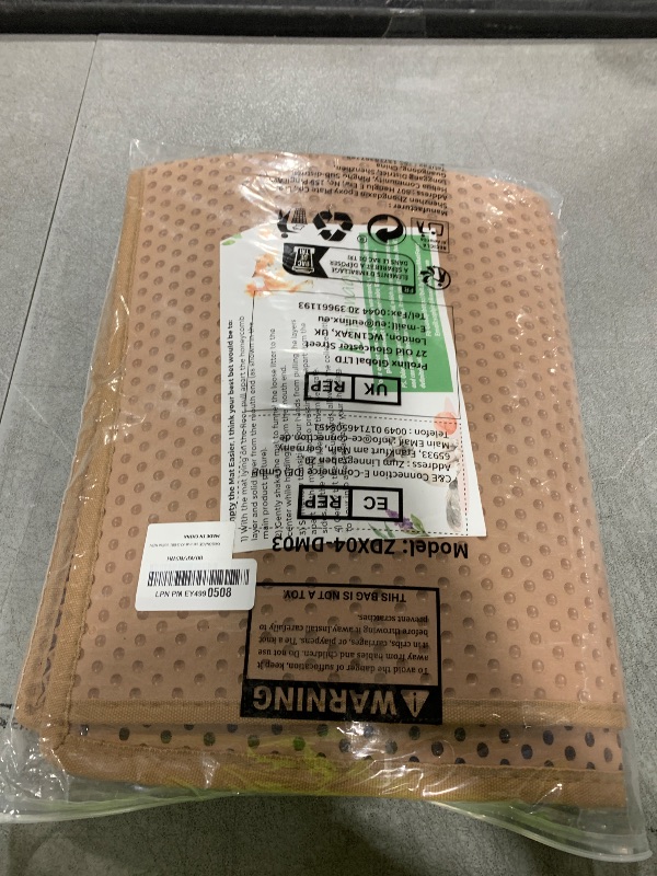 Photo 1 of Large Cat Litter Box Mat: Easy Clean Kitty Litter Trapping Mat for Floor, Plastic Cat Box Pad (24 * 30in-Brown-1)