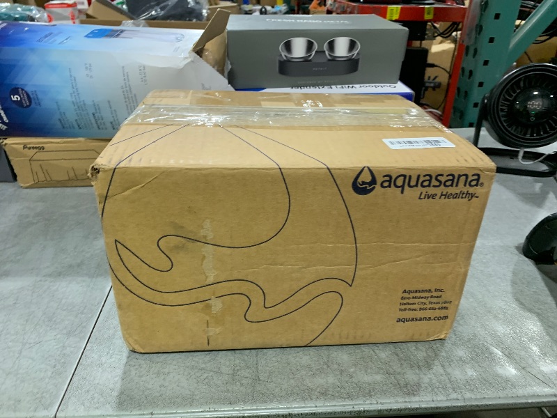 Photo 1 of Aquasana Under Sink Water Filter System - Reduces PFAS, Lead, & Chlorine in Drinking Water - Under Counter Claryum Filtration for Kitchen - 2-Stage - Brushed Nickel Faucet - AQ-5200.55