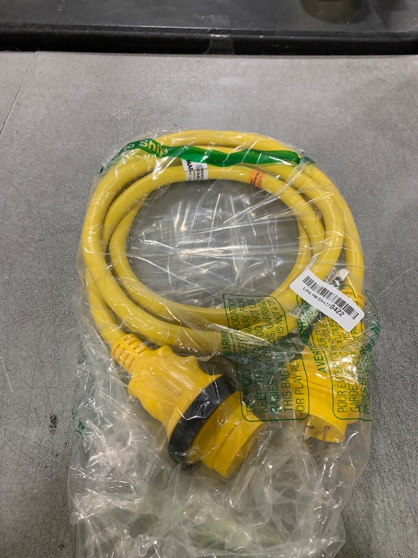 Photo 1 of Marinco 199116 Cordset, 30A 125V, 12', Yellow