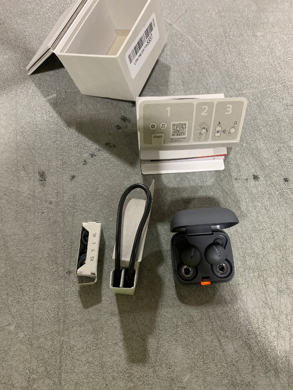 Photo 1 of Sony LinkBuds Truly Wireless Earbud Headphones with an Open-Ring Design for Ambient Sounds and Alexa Built-in, Bluetooth Ear Buds Compatible with iPhone and Android, Gray