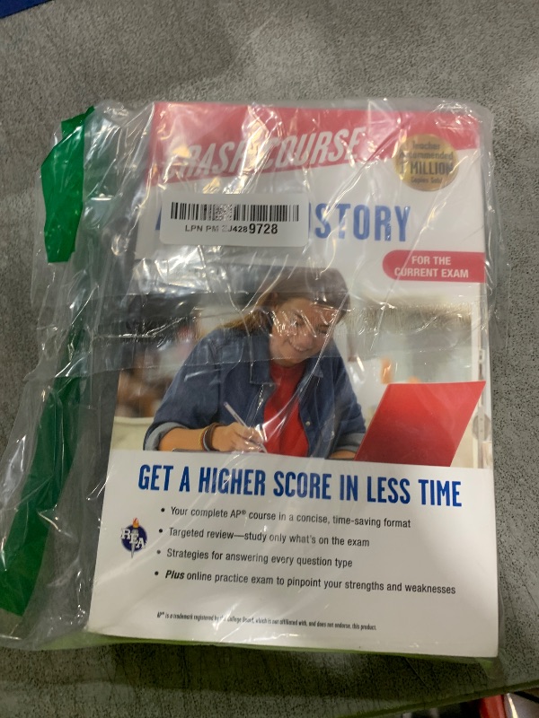 Photo 1 of AP U.S. History Crash Course, Book + Online: Get a Higher Score in Less Time (Advanced Placement (AP) Crash Course)