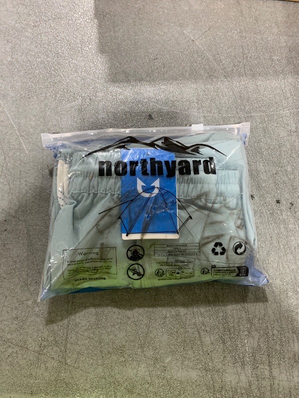 Photo 1 of NORTHYARD Mens Swim Trunks Board Shorts 9 Inch Bathing Suit Swimwear Quick Dry Beach Short with Zipper Pocket - No Mesh Liner Iceblue M