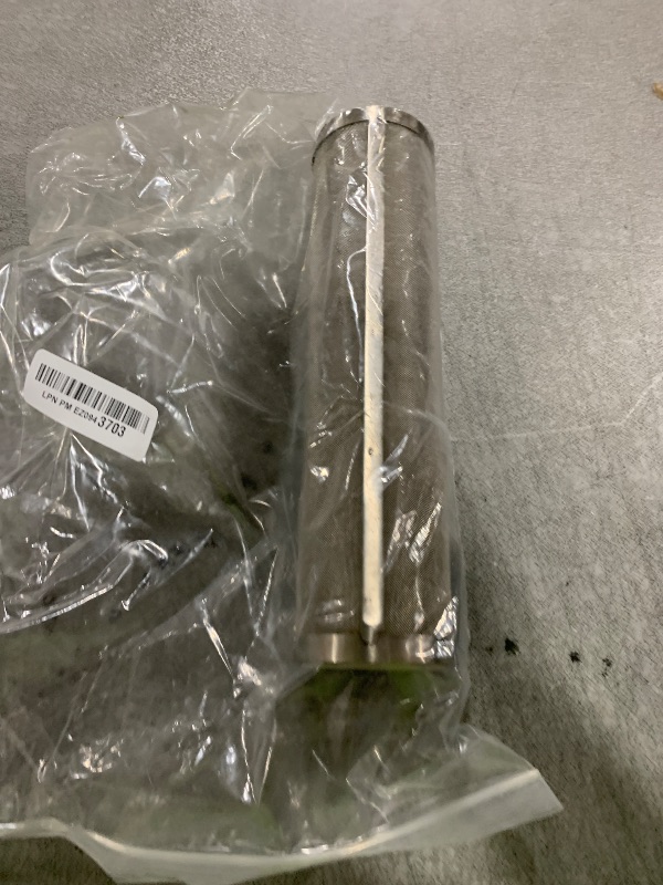 Photo 1 of VIVOVALE Stainless Steel Cleanable Wire Mesh Filter Cartridge 10” Length, 2.5”OD (25 micron)