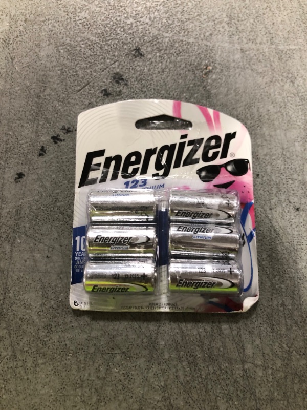 Photo 1 of Energizer EL123BP-6 Lithium Ion General Purpose Battery, 3V, Pack of 6