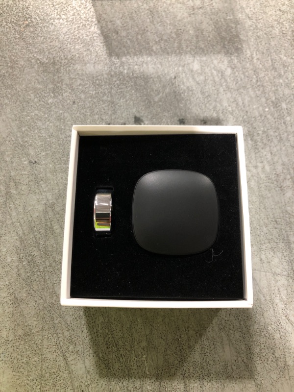Photo 1 of Naughtbaby FitElf 3 Pro Smart Ring—Health & Fitness Tracker for Women & Men | Monitor Heart Rate, Sleep & Blood Pressure | IP68 Waterproof | 10-Day Battery | No Subscription Needed (Silver 9)