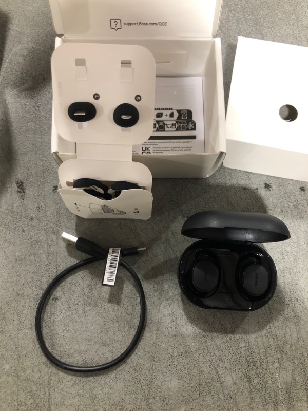 Photo 1 of Bose QuietComfort Bluetooth Earbuds, True Wireless Earbuds with Active Noise Cancellation and Mic, Deep Bass, IPX4 Rating, Up to 8.5 Hours of Playtime, Black
