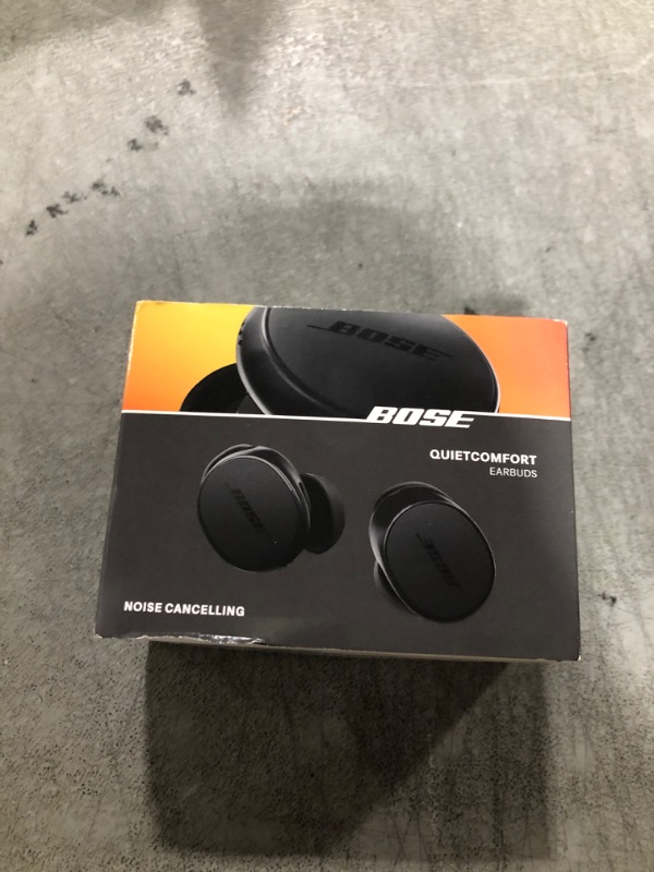 Photo 1 of Bose QuietComfort Bluetooth Earbuds, True Wireless Earbuds with Active Noise Cancellation and Mic, Deep Bass, IPX4 Rating, Up to 8.5 Hours of Playtime, Black