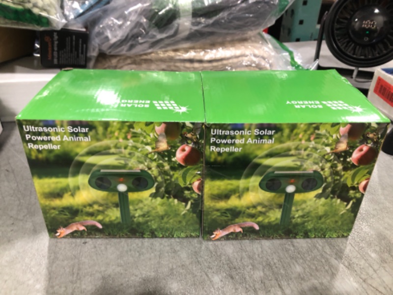 Photo 1 of 2025 Upgraded Solar Ultrasonic Animal Repeller Outdoor Cat Repellent Deer Repellent Devices, Animal Deterrent Device Control for Rabbit Raccoon Dog Squirrel Coyote Rodent Skunk for Yard Garden Farm