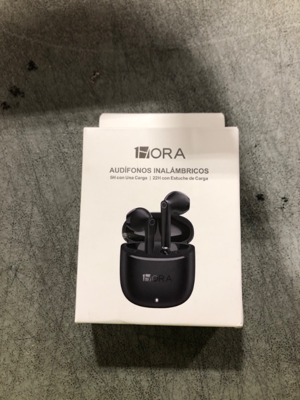 Photo 1 of 1 Hora Wireless Earbuds Bluetooth 5.3, Sports Headphones Deep Bass in-Ear Earphones, Premium Sound with Charging Case, Compatible with iPhone, Android Smartphone, Tablet, Laptop