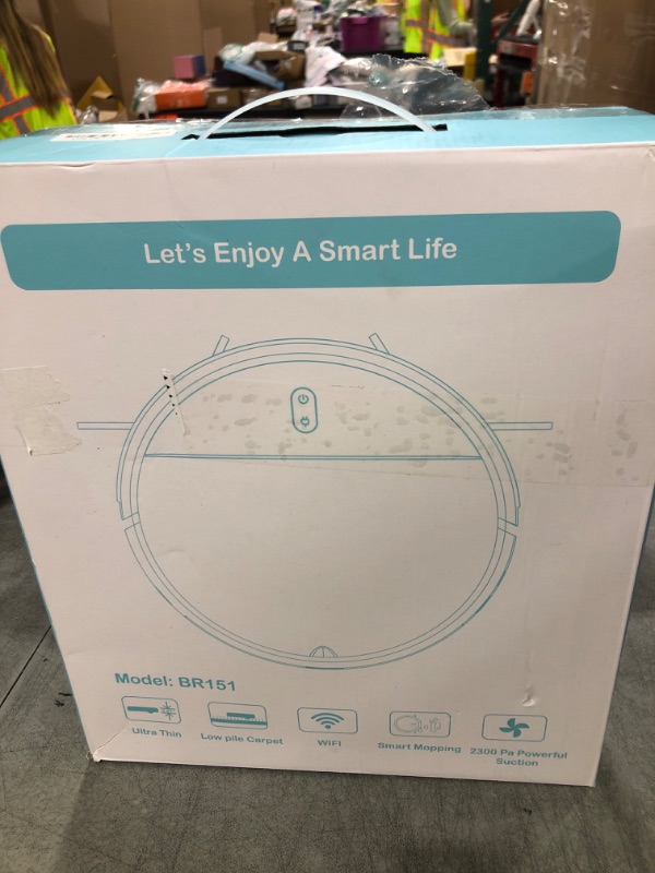 Photo 1 of Robot Vacuum and Mop, 2 in 1 Robotic Vacuum Cleaner with Schedule, App/Voice, Slim Mopping Vacuum Robot with Watertank and Dustbin, Self-Charging, Easy of Use, Ideal for Hard Floor, Pet Hair, Carpet