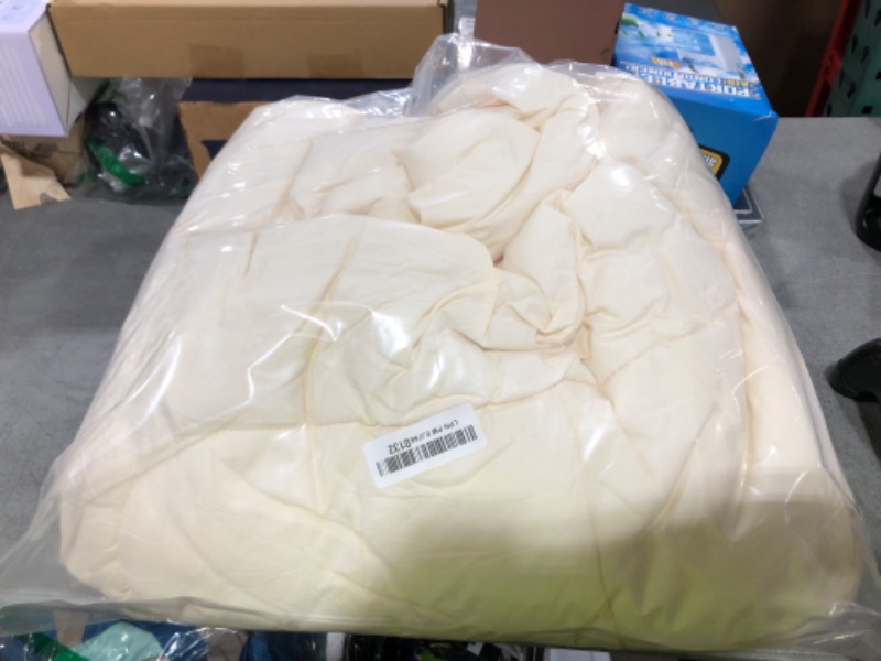Photo 1 of Bedsure Comforter Duvet Insert - Quilted Comforters Twin Size, All Season Duvet, GentleSoft Down Alternative Bedding, with 8 Tabs, Gifts for Women/Men,Cream,Twin 88 x 68 Inches