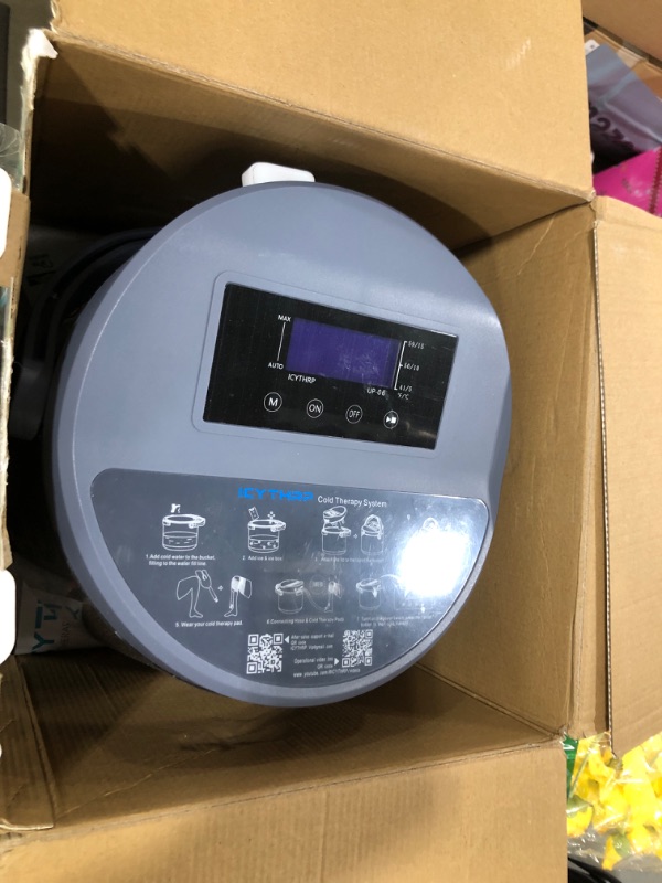 Photo 1 of ICYTHRP Cold Therapy Machine with Programmable Timer, Portable Ice Machine for Knee After Surgery, Knee Replacement Recovery System for Pain Relief w/Compression Pad for Shoulder, Hip and Ankle