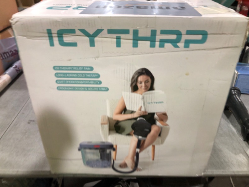 Photo 1 of ICYTHRP Cold Therapy Machine with Programmable Timer, Portable Ice Machine for Knee After Surgery, Knee Replacement Recovery System for Pain Relief w/Compression Pad for Shoulder, Hip and Ankle