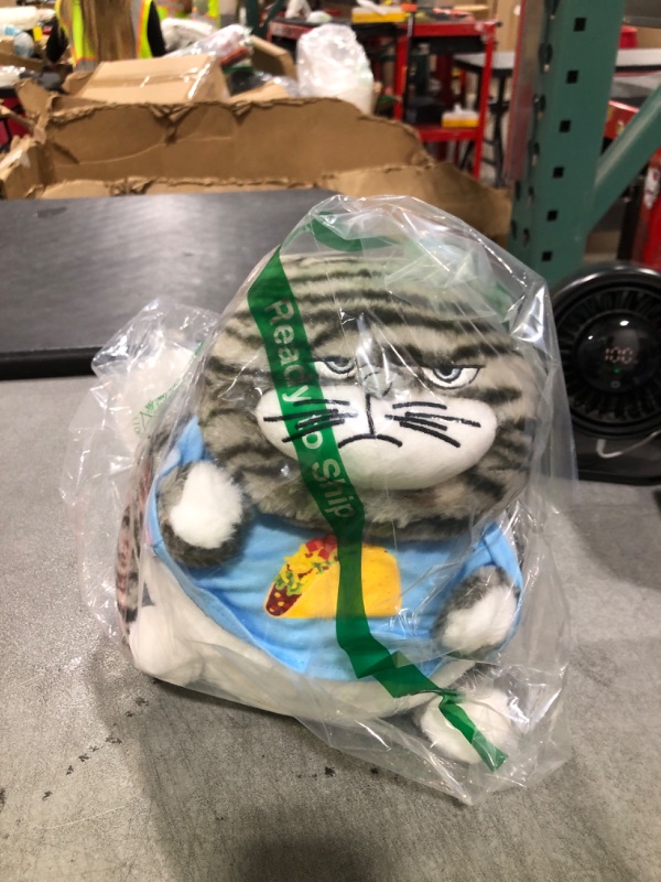 Photo 1 of Attatoy Chonky Cat Weighted Plush, Fat Cat Stuffed Plush Animal Toy