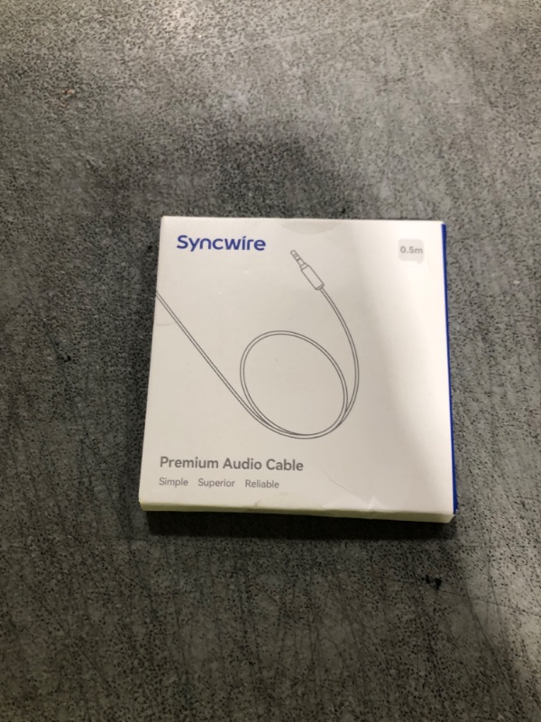 Photo 1 of SYNCWIRE 3.5mm Nylon Braided Aux Cable, Audio Auxiliary Input Adapter Male to Male Cord for Headphones, Car, Home Stereos, Speaker, iPhone, iPad, iPod, Echo & More - 1.64ft/0.5m, Gold Brown