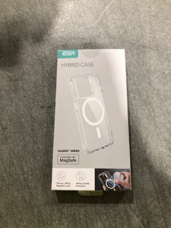 Photo 1 of ESR for iPhone 15 Case, Compatible with MagSafe, Military-Grade Protection, Yellowing Resistant, Scratch-Resistant Back, Magnetic Phone Case for iPhone 15, Classic Series, Clear