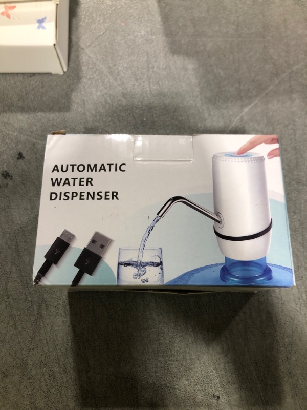 Photo 1 of Water Dispenser for 5 Gallon Bottle, Electric Water Pump for 5 Gallon Jug with Switch and USB Charging, Portable Automatic Water Jug Dispenser for Camping, Travel, Home, Kitchen, Office