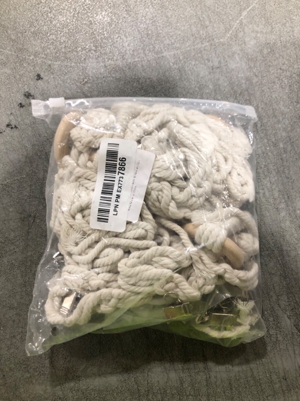 Photo 1 of LONCHDAN 80" Cotton Hanging Storage Chain For Stuffed Animals Storage with 20 Metal Clips Stuffed Animal Display Holder Chain for Wall or Corner Nursery Play Room
