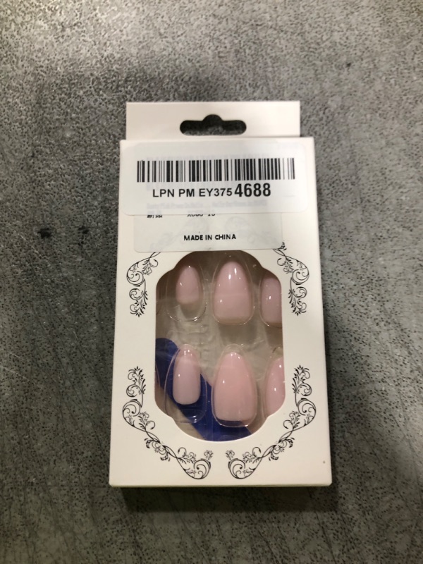 Photo 1 of SXVME Dusty Baby Pink Press on Nails Almond Shaped, Short Fake Glue on Nails, Thick Natural Acrylic False Handmade of Upgrade Gel, Extra Short Fall for Big & Petite Fingers, 30Pcs