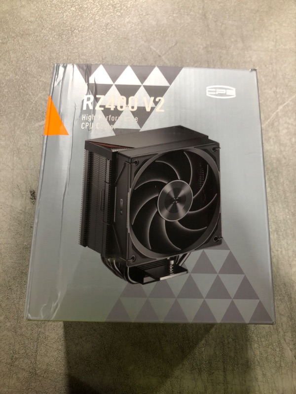 Photo 1 of PCCOOLER RZ400 V2 CPU Cooler 240W Air Cooler with 4 HeatPipe Cooling System, FDB 2200RPM Fans for Intel LGA 115X/1700, AM4/AM5 BK