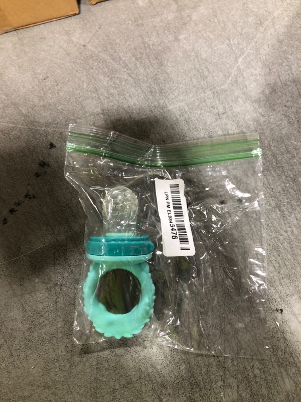 Photo 1 of Nuby Silicone Nibbler Feeder for Kids - Soft Baby Feeding and Teething Toy - 10+ Months - Aqua Hedgehog