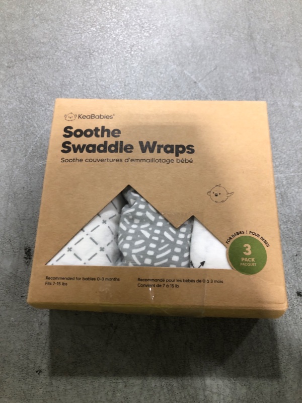 Photo 1 of KeaBabies 3-Pack Organic Baby Swaddle Sleep Sacks - Swaddles for Newborns, Infant 0-3 Months, Baby Girls, Boys, Soft & Snug Newborn Sleep Sack, Nursery Swaddling Blankets (Nordic)