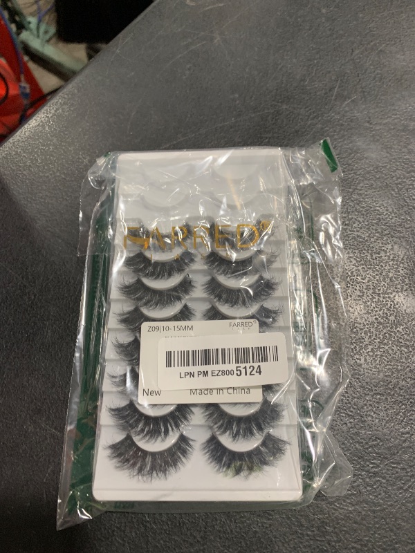 Photo 1 of FARRED Mink Lashes False Eyelashes Cat Eye Lashes Wispy Mink Eye Lash Fluffy Eyelash Natural Look 10 Pairs Fake Lashes Pack Volume Lash Strips Pestañas (Z09|10-15MM)