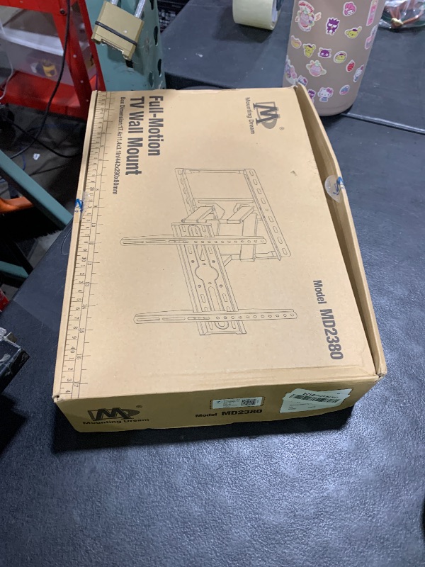 Photo 1 of Mounting Dream TV Wall Mount for 32-65 Inch Television,Mount with Swivel and Tilt, Full Motion Bracket with Articulating Dual Arms, Fits 16inch Studs, Max VESA 400X400 mm, 99lbs, MD2380
