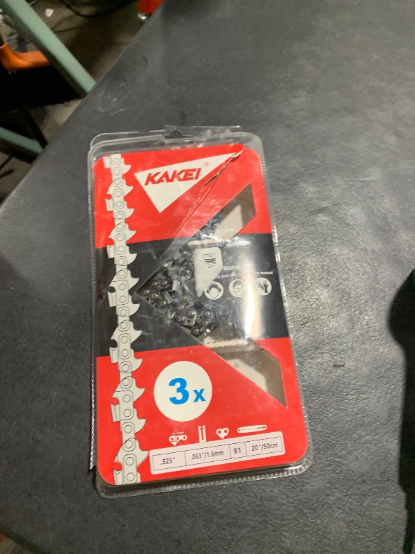 Photo 1 of KAKEI Chainsaw Chain 20 Inch .325" Pitch .063" Gauge 81 Drive Links- 26RS 81 Fits Stihl (PRE 2023 .063" Gauge) MS291, MS271 Farm Boss, MS261-36390050081, V81 (3 Chains)