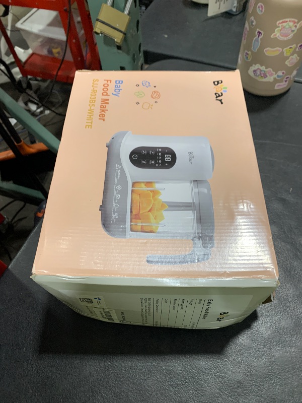 Photo 1 of BEAR 2024 Baby Food Maker | One Step Baby Food Processor Steamer Puree Blender | Auto Cooking & Grinding | Baby Food Puree Maker with Self Cleans | Touch Screen Control, White