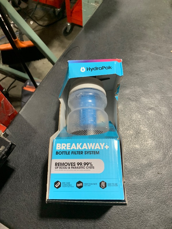 Photo 1 of HydraPak Breakaway+ - Filtered Squeeze Water Bottle (20oz or 30oz) - Bike Water Bottle, Fits Most Bike Cages, BPA Free