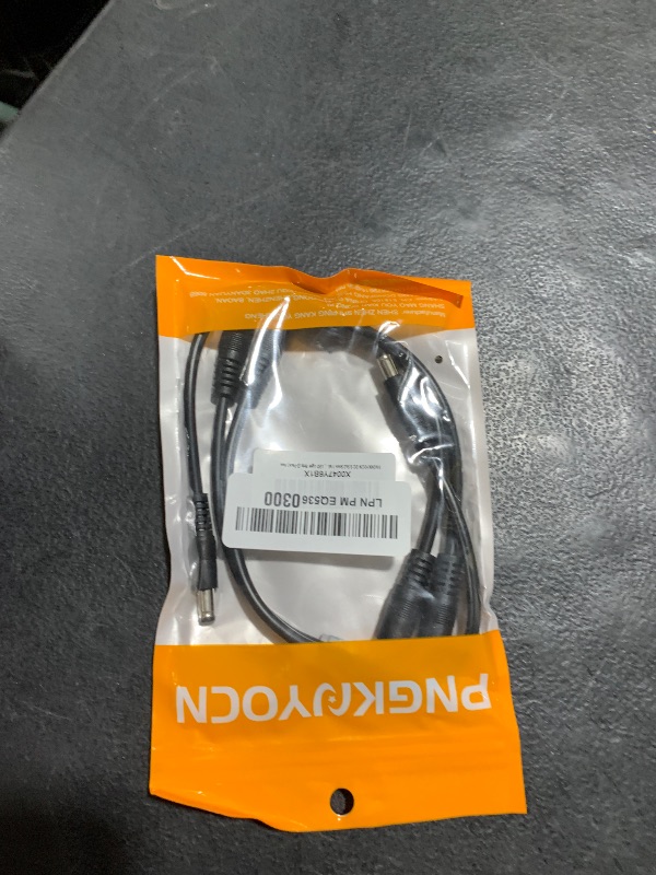 Photo 1 of PNGKNYOCN DC 5.5x2.5mm 1 Male to 2 Female Power Supply Splitter Cord 30CM, Y Splitter Adapter Cord ?for CCTV Cameras DVR, LED Light Strip (2-Pack)