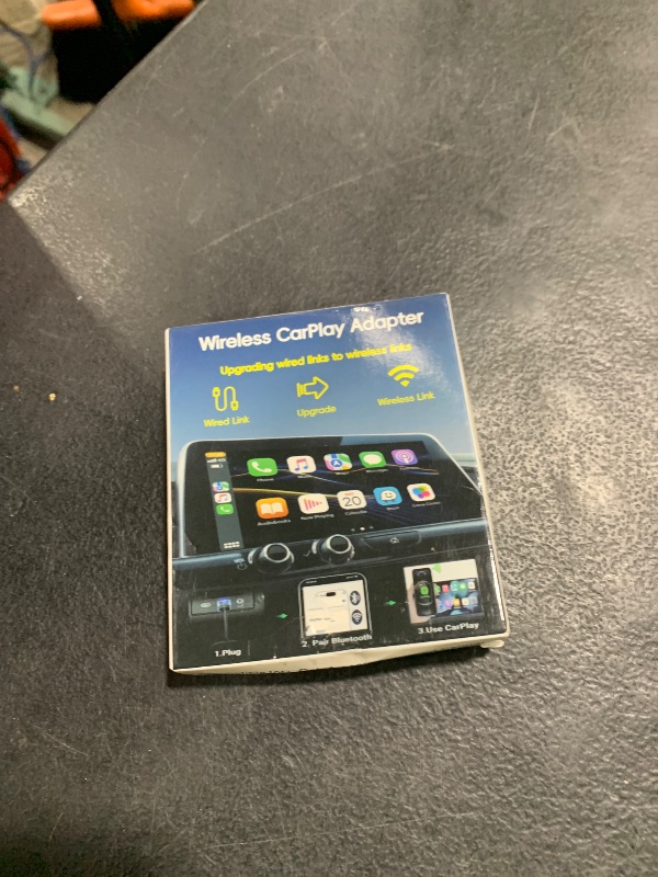 Photo 1 of iVenkich Wireless CarPlay Adapter for iPhone, Convert Wired to Wireless CarPlay, Mini CarPlay Wireless Adapter for iPhone 6+ and Cars from 2016, Plug and Play, Supports Voice Commands Via Siri
