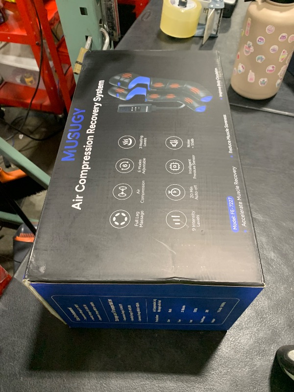 Photo 1 of Musugy Leg Massager with Heat and Compression : Sequential Compression Boots with 6 Modes,9 Intensity and 3 Heat for Circulation and Pain Relief - Christmas Birthday Gifts for Mom, Dad, Athletes, Gym